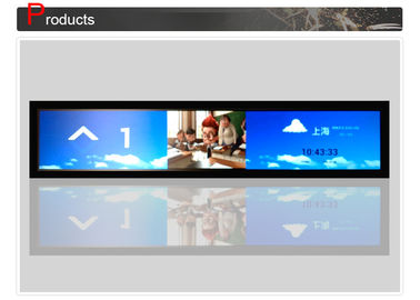 شريط - نوع شاشة عرض إعلانات LCD للشبكة لقطع غيار المصاعد